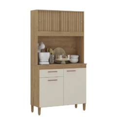 Armário de Cozinha Ceara 4 Portas 1 Gaveta Atualle