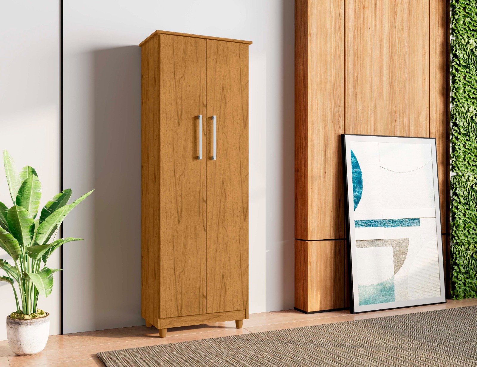 Armário Multiuso Nina 4 Prateleiras 2 Portas Rudrack - Imagem 7