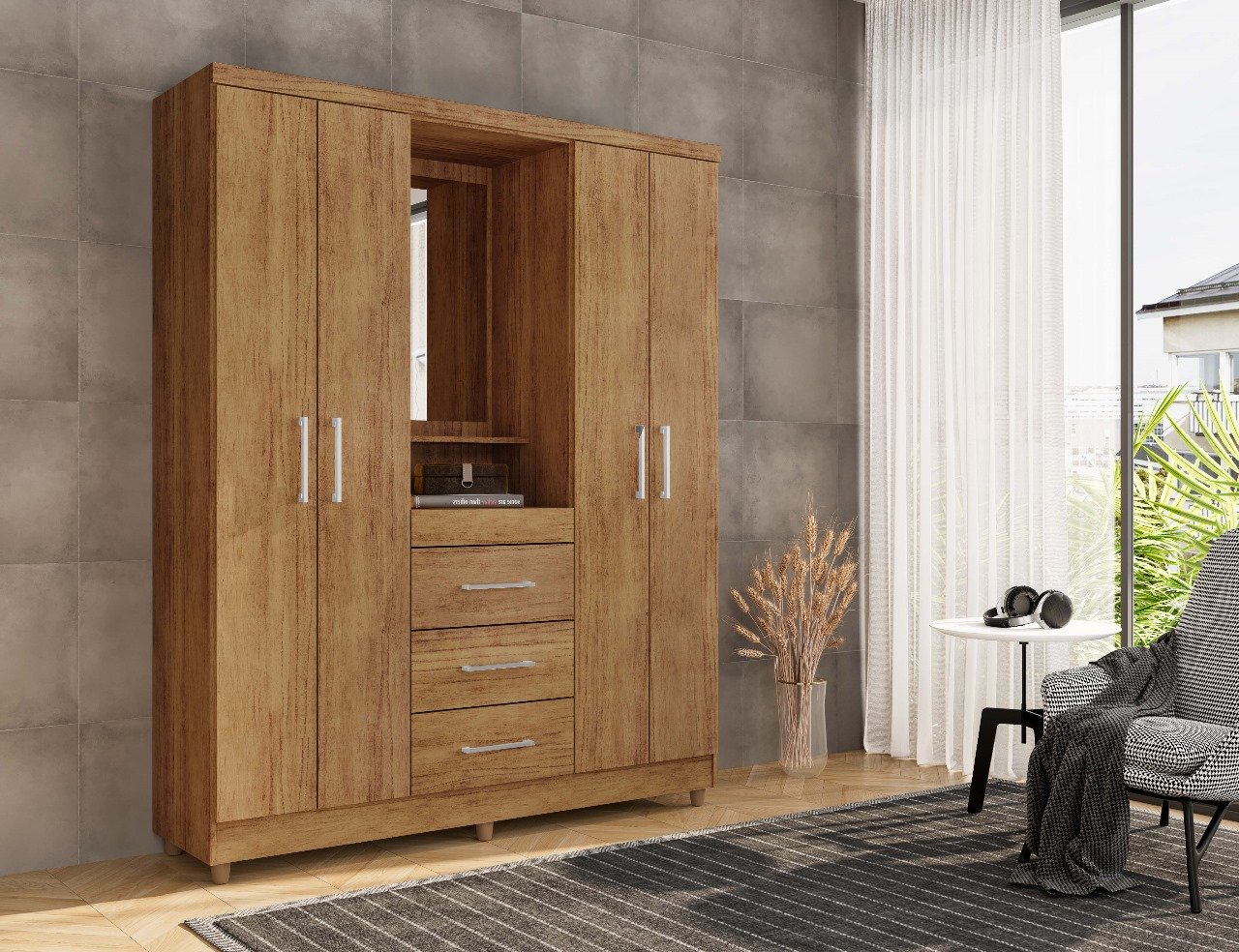 Guarda Roupa Capelinha Lyon Rud Rack - Imagem 5