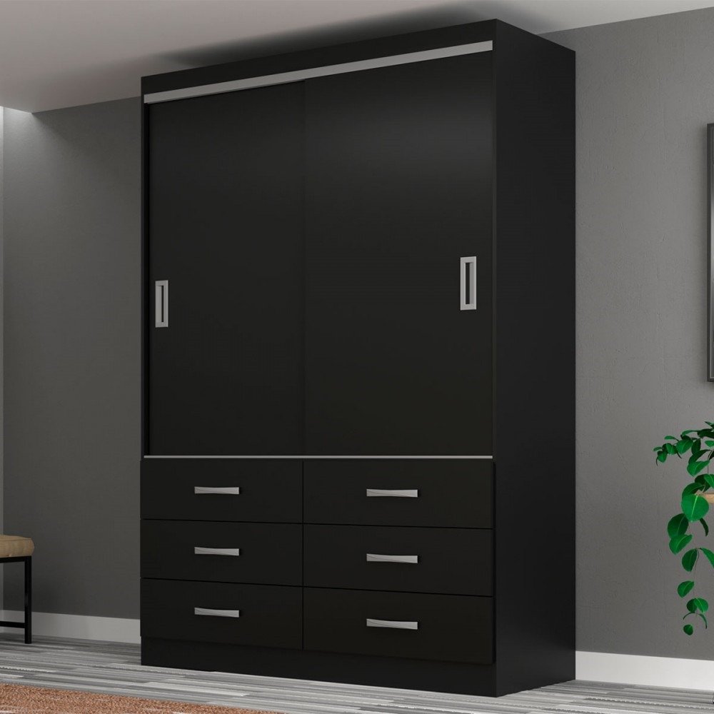 Guarda Roupa Veneza 2 Portas de Correr Evidência - Imagem 5