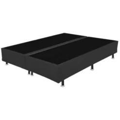 Base Box Casal Bipartida Universal Preta 25x188x138