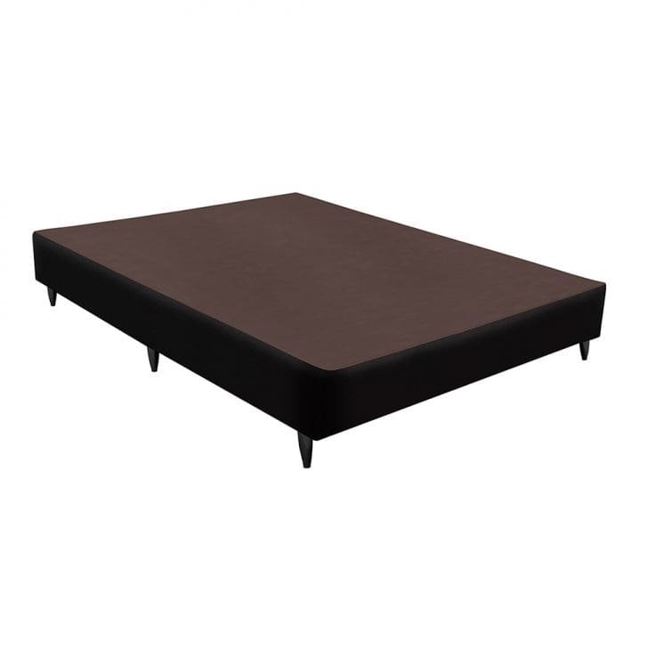 Base Solteirão Cama Box 25x108x188 Courino Preto