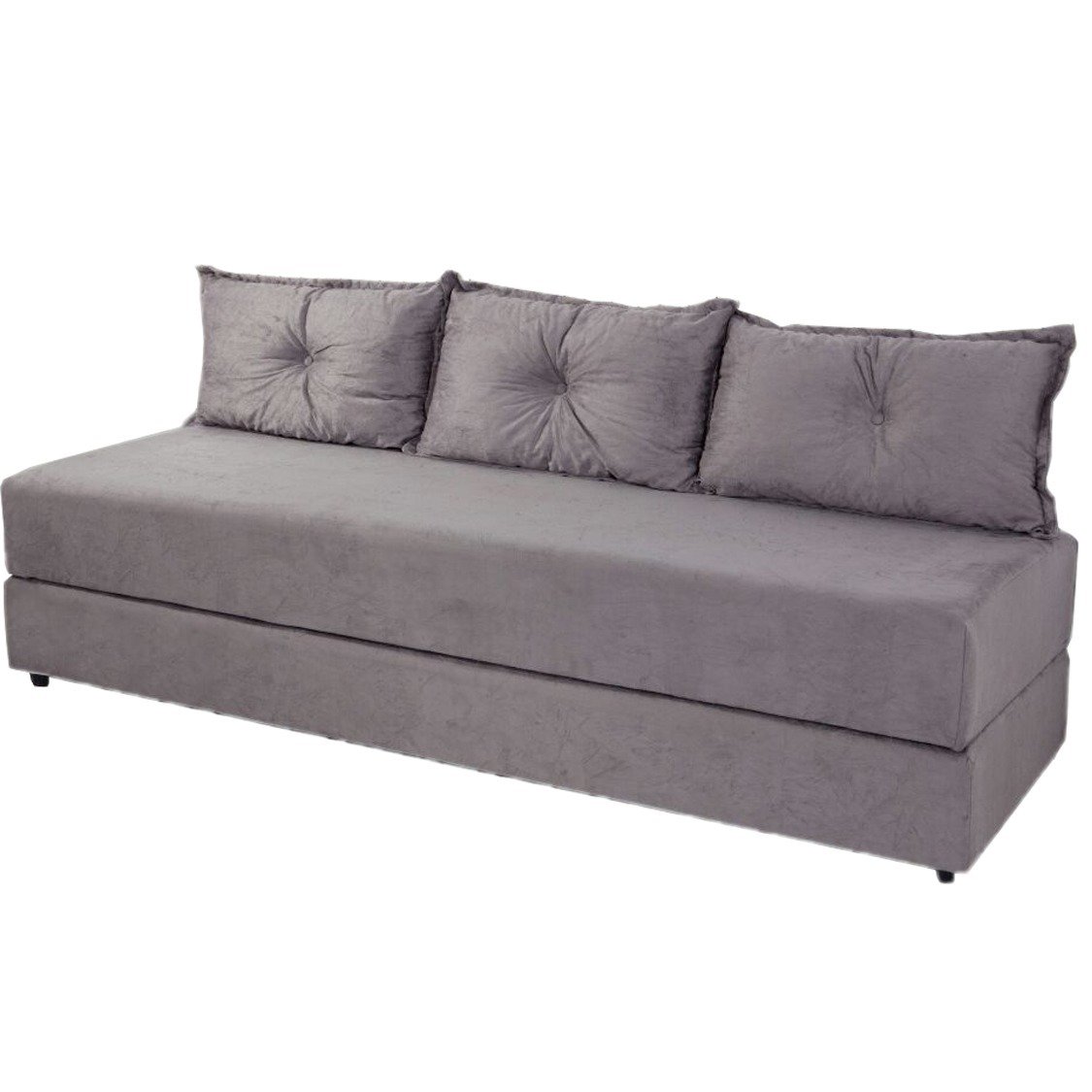 Sofanete Sofá de 3 lugares Sofá Cama de Casal Bicama em Suede 178cm - Imagem 7