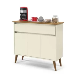 Aparador Buffet Zeus 3 Portas 1 Gaveta Ej Móveis